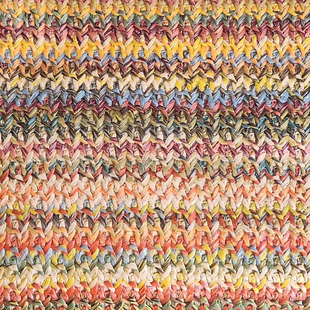 NWOT Striped Straw Clutch bag - Picture 4 of 5